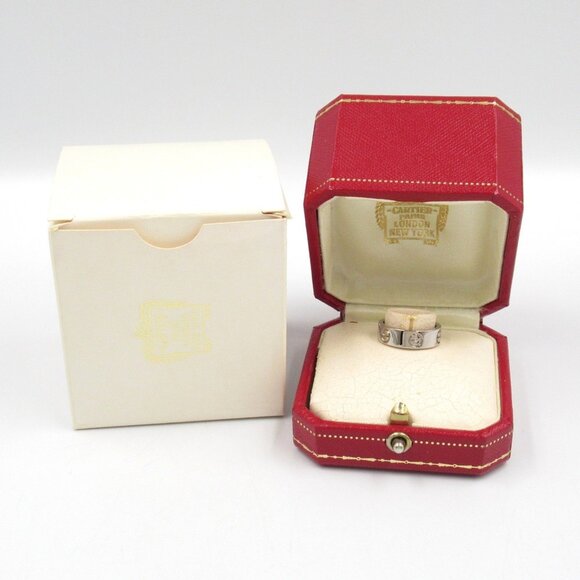 CARTIER 18k White Gold Love Ring - Picture 8 of 9
